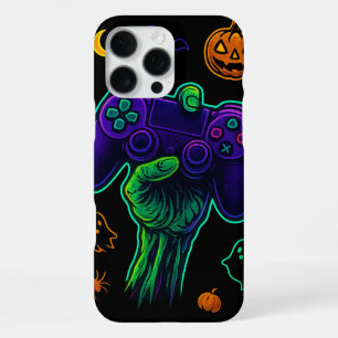 Spooky Zombie Gamer Halloween Throw Pillow iPhone 16 Pro Max Case