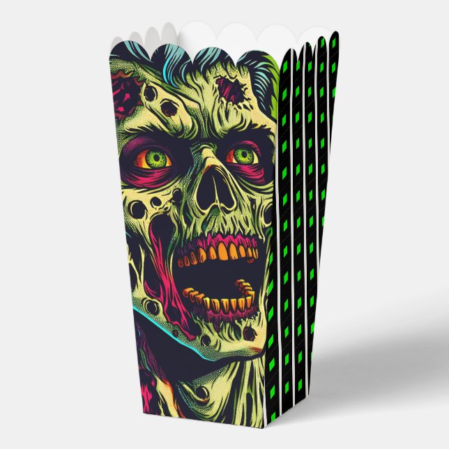 Spooky Zombie Halloween Party Favor Box (Front)