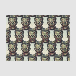 Spooky Zombie Halloween Tissue Paper