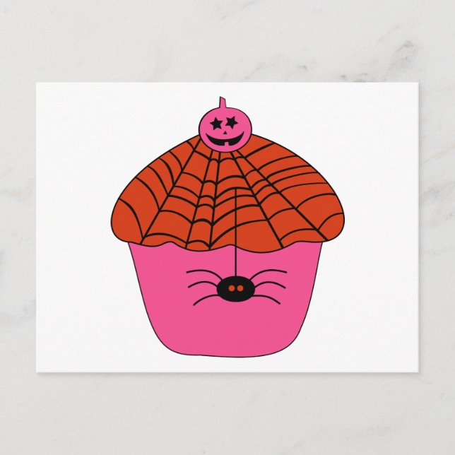 Spookylicious Halloween Cupcake Postcard (Front)