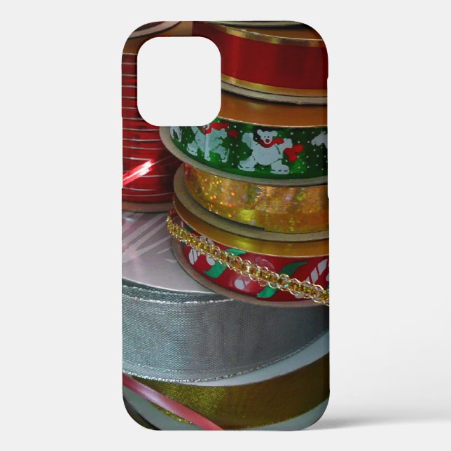 Spools of Christmas Ribbon Holiday Red and Gold Case-Mate iPhone Case (Back)