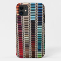 Spools of Sewing Thread Quilter Seamstress Case