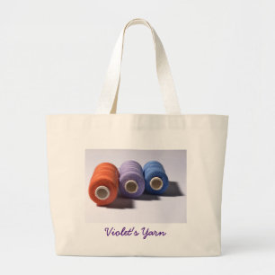 Spools of Thread Personalized Jumbo Tote Bag