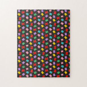 Spools Sewing Threads Black Dressmaker Seamstress Jigsaw Puzzle