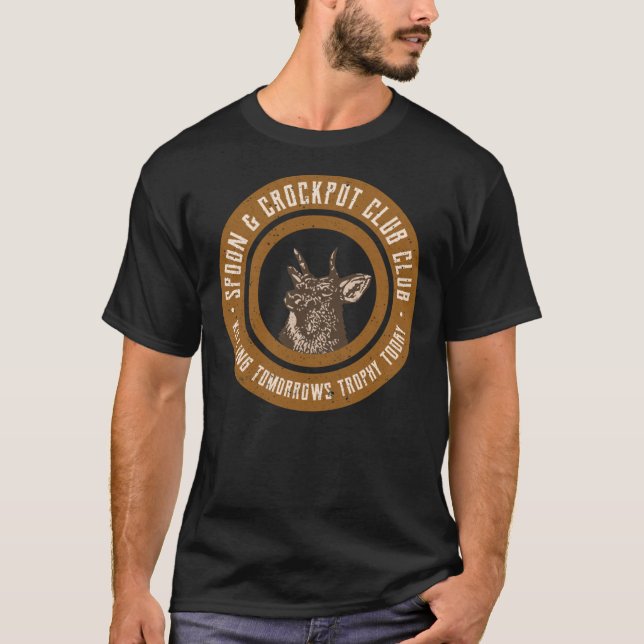 Spoon And Crockpot Club Tomorrow&x27;s Trophy Deer T-Shirt (Front)