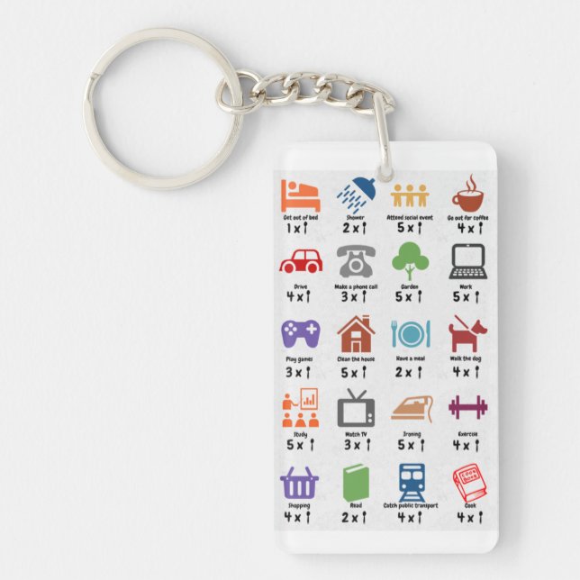 Spoon counter keyring (Front)