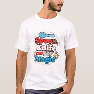 Spoon, Knife, Magic – Cute Chef Life Design T-Shirt