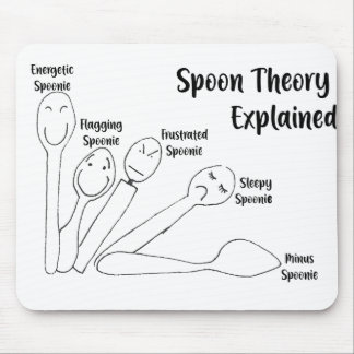 Spoon Theory Explained Mouse Pad