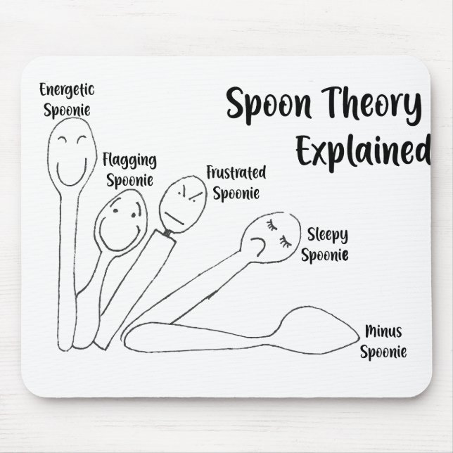Spoon Theory Explained Mouse Pad (Front)