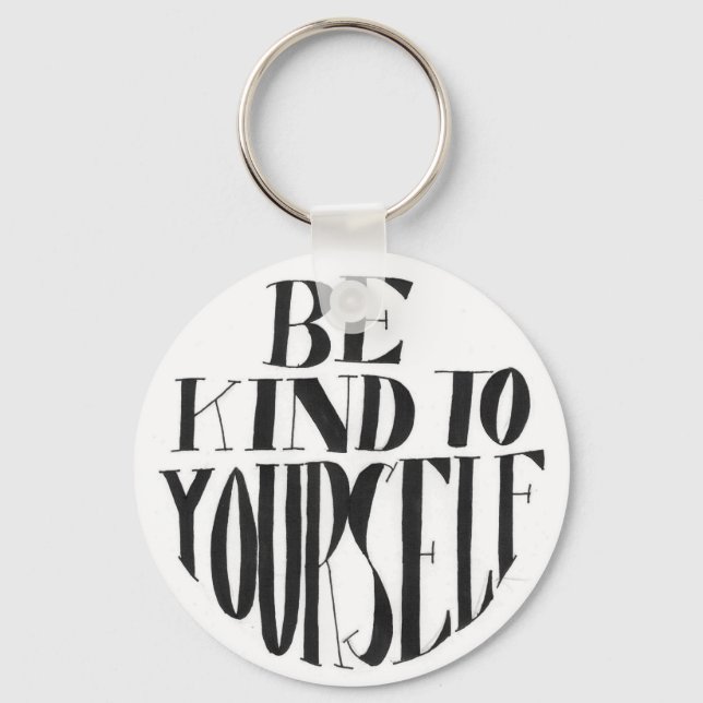 Spoonie-Be Kind to Yourself keyring-ChronicIllness Keychain (Front)