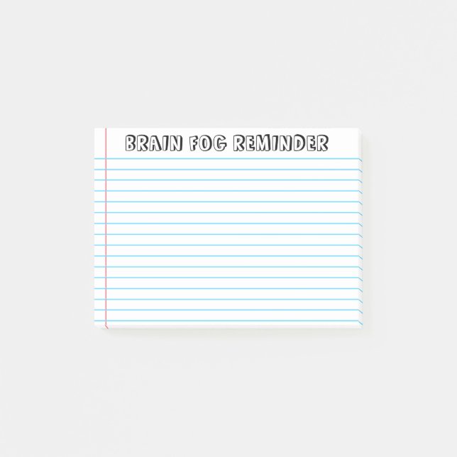 Spoonie - Brain Fog Post-It Notes-Chronic Illness Post-it Notes (Front)