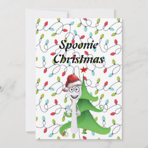 Spoonie Christmas Lights Holiday Card