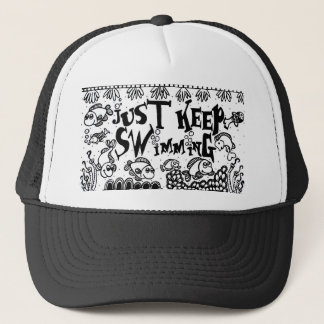Spoonie-Just Keep Swimming-Chronic Illness Trucker Hat