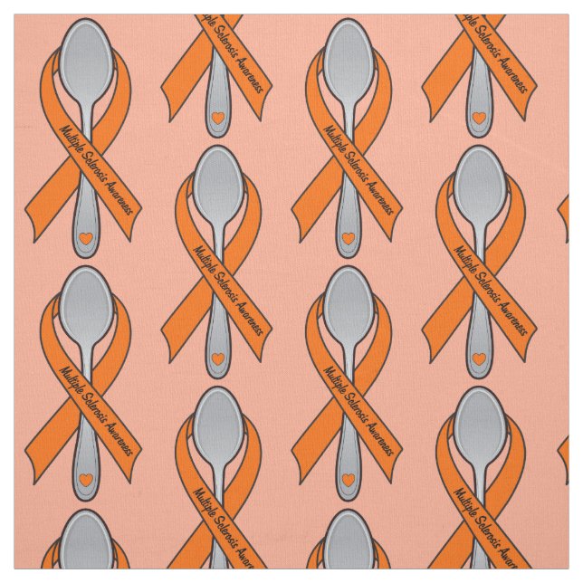 Spoonie Life: Cure Multiple Sclerosis! Fabric (Swatch)