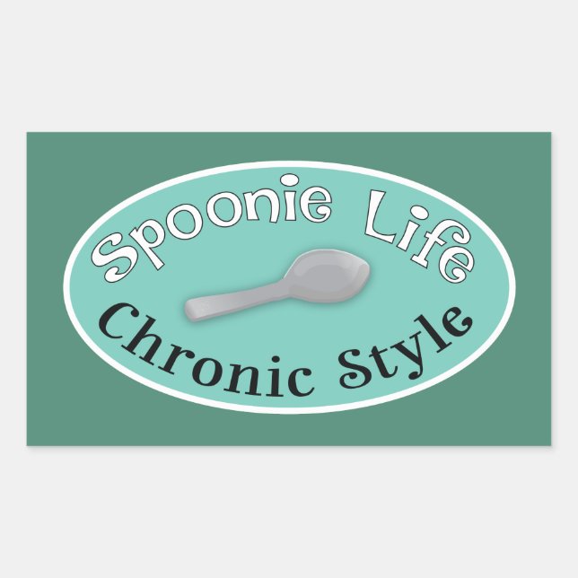 Spoonie Style - Diner Green Sticker (Front)