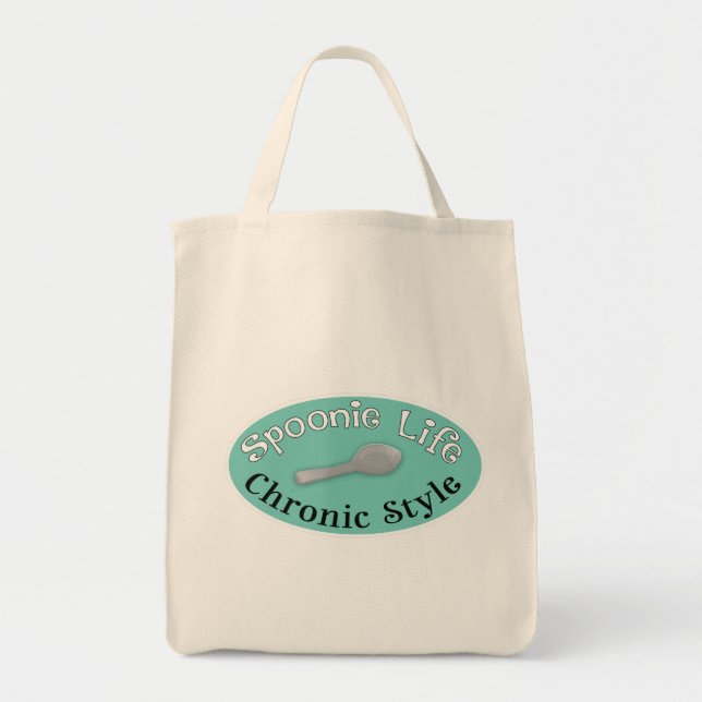 Spoonie Style - Diner Green Tote Bag (Front)