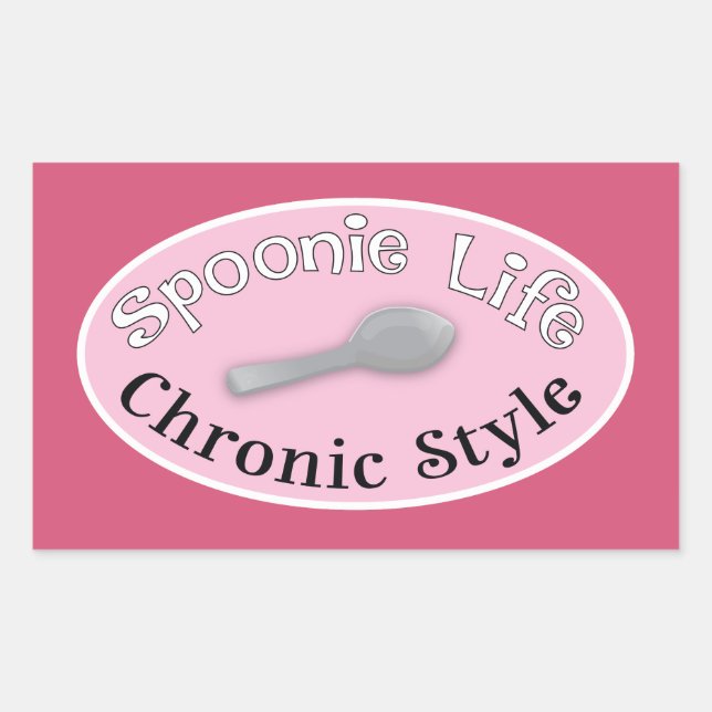 Spoonie Style - Pink Sticker (Front)