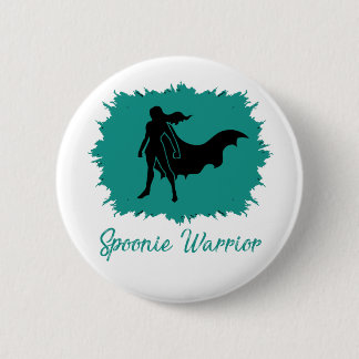 Spoonie Warrior (clear) Button