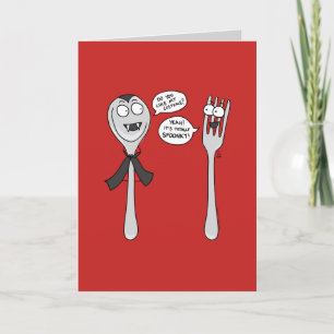 Spoonky - Drôle carte de voeux Halloween