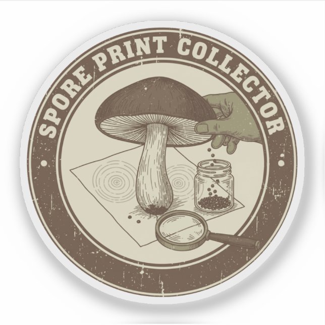 Spore Print Collector Mycology Design (Front)