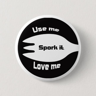 Spork it 2 inch round button