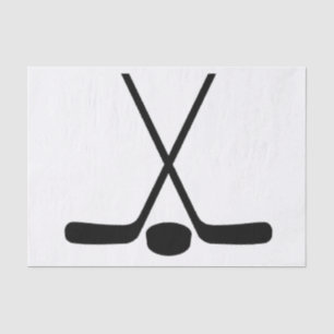 Sport Athlete Hockey Sticks Tissue Paper