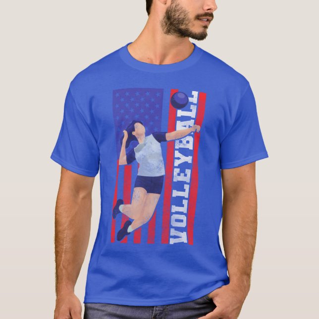 Sport Ball Coach Beach Volleyball family retro T-Shirt (Front)