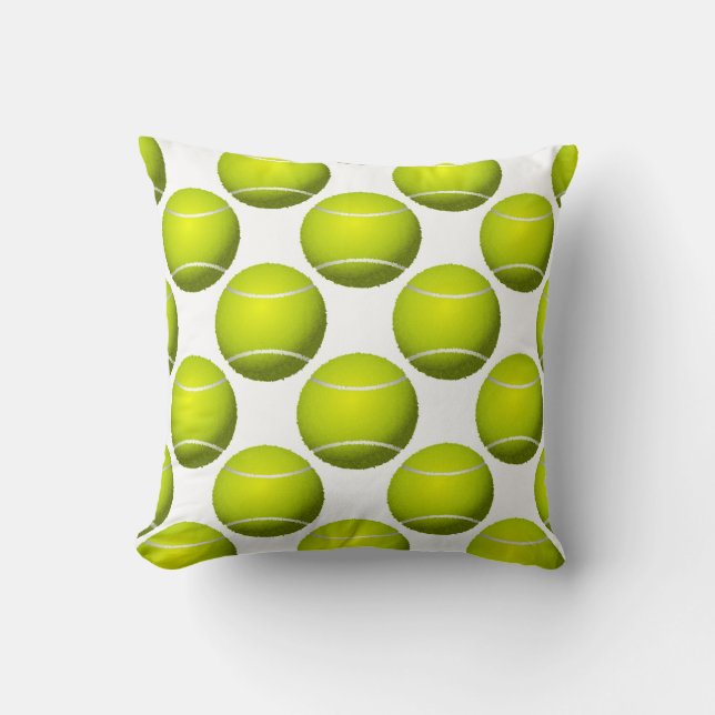 sport balles de tennis lancer oreiller (Recto)