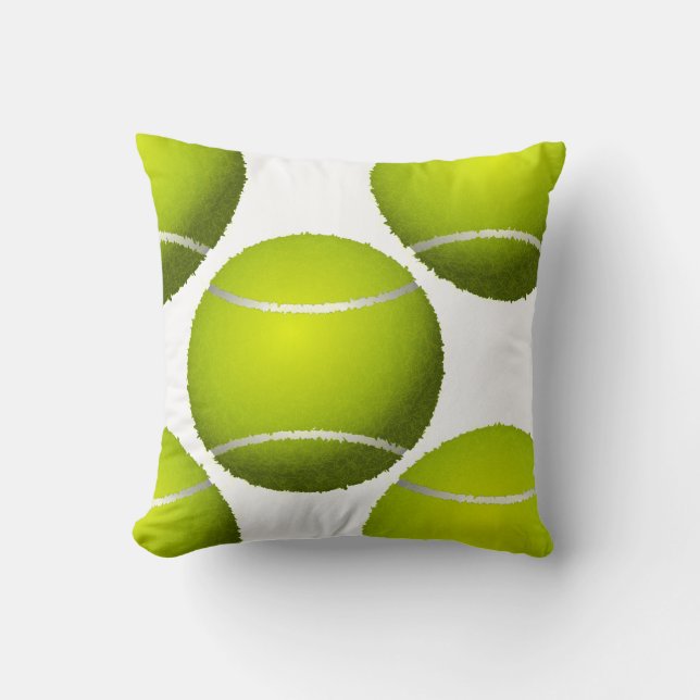 sport balles de tennis lancer oreiller (Recto)