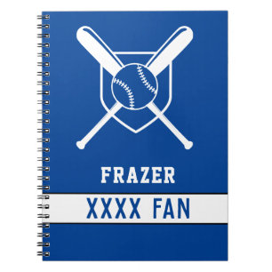 Sport baseball fan EDITABLE SPORT COLOURs, Notebook