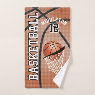 Sport 🏀 Basketball DIY Text Hand Towel