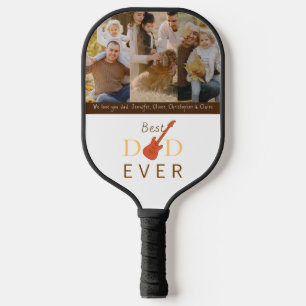 Sport Best Dad Ever Photo Cool Modern Fathers Day Pickleball Paddle