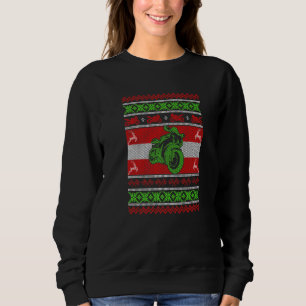 Sport Bike Motorcycle Rider Ugly Christmas Sweater