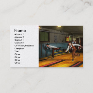 Sport - Bowling - A league of their own 1941 Business Card