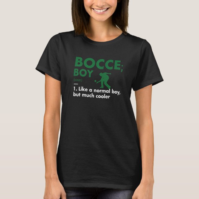 Sport Boy Definition Bocce Premium T-Shirt (Front)