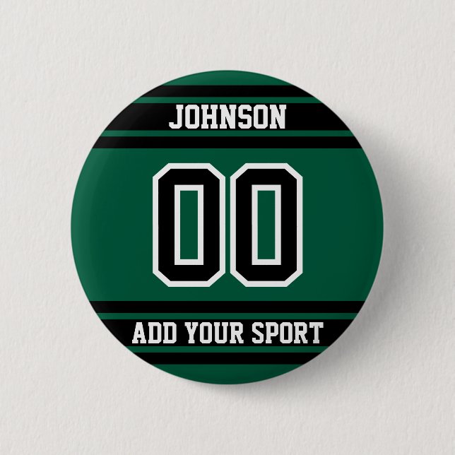 Sport Button Pin -Create Your Own (Front)