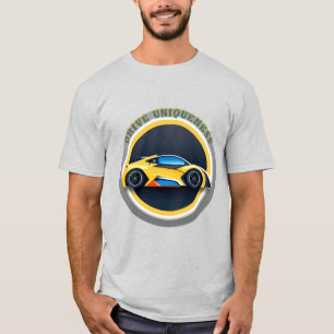 Sport Car Logo in Modern Circular Style T-Shirt