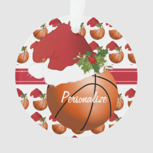 Sport Christmas Basketball Ornament