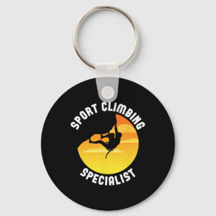 Sport Climbing Specialist - Rock Climbing Climber Keychain