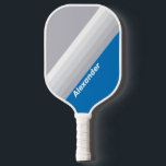 Sport Cloudy Blue Sky Stripes with Name Pickleball Paddle<br><div class="desc">Sport Cloudy Blue Sky Stripes with Name Pickleball Paddle carries the vibrant energy of open-air play, where gentle blue stripes evoke the rhythm of clouds drifting across a clear sky. Each swing and rally feels alive with motion and focus, turning every game into a dance of agility, strategy, and spirited...</div>