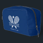 Sport Club Name Tennis Team Players Swag Dopp Kit<br><div class="desc">Easily customize this Dopp Kit by adding your club or society name by clicking the "Personalize" button. You can change the background, fonts, and color by clicking the "Edit with Design tool". Perfect for any club, business, or school society. Order as many or as fewer as required. There's no setup...</div>