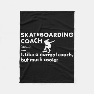 Sport Coach Definition Skateboarding  Fleece Blanket