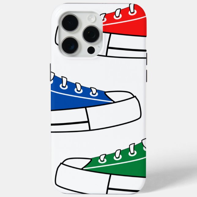 Sport Colourful Sneakers iPhone 15 Pro Max Case (Back)