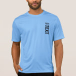 Sport Competitor Activewear Mens Template Modern T-Shirt<br><div class="desc">Add Your Text Here Modern Template Mens Sport-Tek Competitor Activewear Carolina Blue T-Shirt.</div>