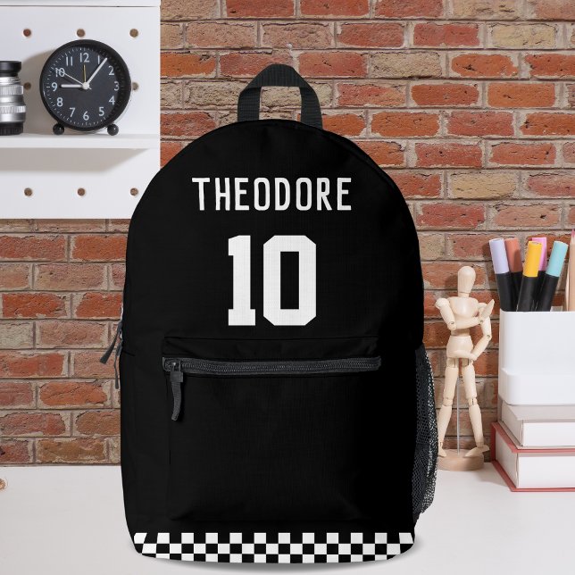 Sport Custom Personalized Player Name and Number  Printed Backpack (Creator Uploaded)