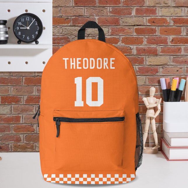 Sport Custom Personalized Player Name and Number  Printed Backpack (Creator Uploaded)
