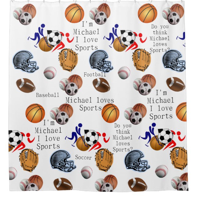 Sport Enfants Douche rideau (Devant)