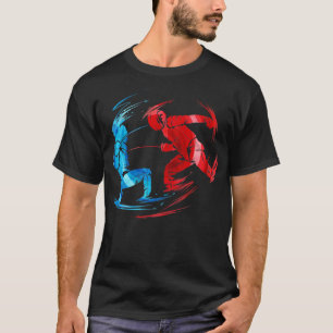 Sport Fencing Two Opponents in Fight At Fencing  T-Shirt