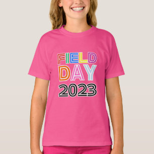 Sport Field day Red green yellow blue colour Team  T-Shirt
