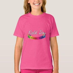 Sport Field day Red green yellow blue colour Team T-Shirt